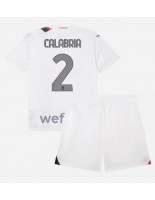 AC Milan Davide Calabria #2 Venkovní dres pro děti 2023-24 Krátký Rukáv (+ trenýrky)